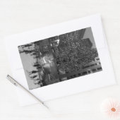 Weihnachten im Rockefeller Center - NYC Rechteckiger Aufkleber (Umschlag)