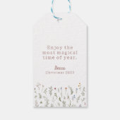 Weihnachten im rosa Nutcracker-Ballett Geschenkanhänger (Rückseite)