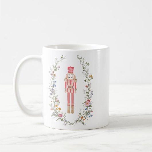 Weihnachten im rosa Nutcracker-Ballett Kaffeetasse (Links)
