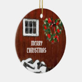 Weihnachten im Rotbarn Keramik Ornament (Rechts)