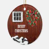 Weihnachten im Rotbarn Keramik Ornament (Links)