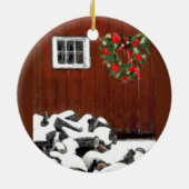 Weihnachten im Rotbarn Keramik Ornament (Hinten)