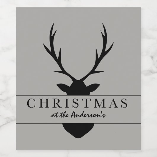 Weihnachten im ... rustikal, waldreich, jugendlich weinetikett (Einzelnes Label)