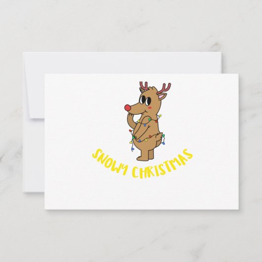 WEIHNACHTEN IM SCHNEE EINLADUNG (Vorderseite)