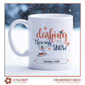 Weihnachten im Schnee genießen Kaffeetasse