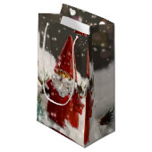 Weihnachten im Schnee Kleine Geschenktüte (Vorderseite Schrägansicht)