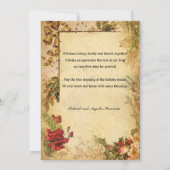 Weihnachten im Schnee mit Rose und Musik (Rückseite)