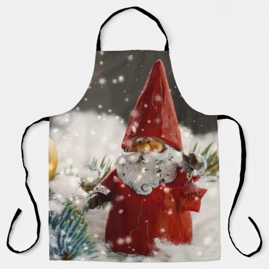 Weihnachten im Schnee Schürze (Vorderseite)