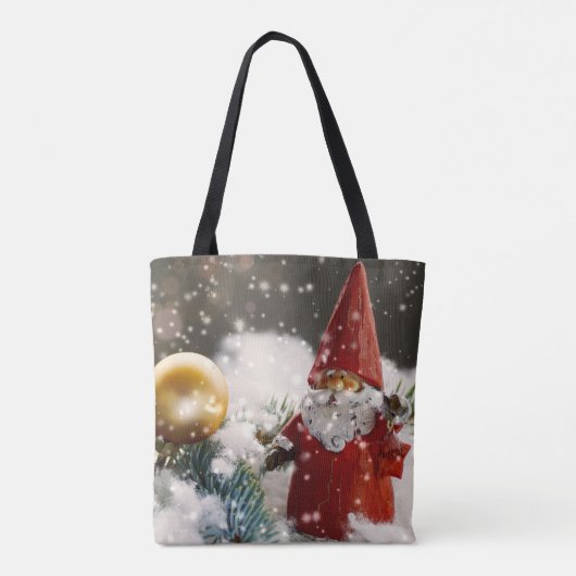 Weihnachten im Schnee Tasche (Rückseite)
