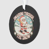 Weihnachten im Schneeball Ornament (Vorderseite)