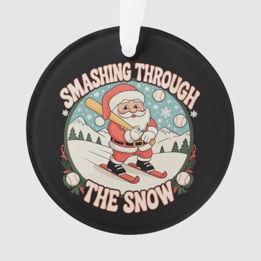 Weihnachten im Schneeball Ornament (Vorderseite)