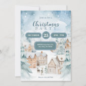 Weihnachten im Schneedorf Einladung (Vorderseite)
