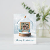 Weihnachten im Schneeglobe-Foto individuell anpass (Stehend Vorderseite)