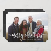 Weihnachten im Schwarzen Foto (Vorne/Hinten)