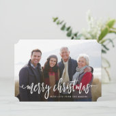 Weihnachten im Schwarzen Foto (Stehend Vorderseite)