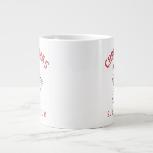 Weihnachten im Sommer im Juli Jumbo-Tasse (Vorderseite)