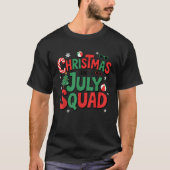 Weihnachten im Sommer im Juli Squad Funny Aloha zu T-Shirt (Vorderseite)