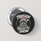 Weihnachten im sonnenverwöhnten Raccoon Button (Vorne & Hinten)