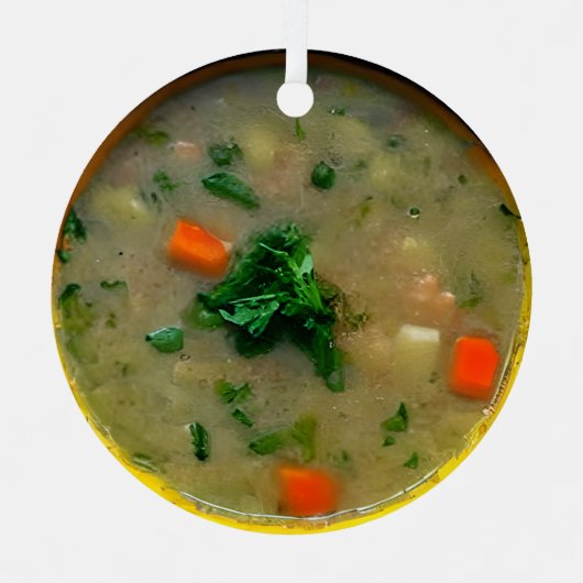 Weihnachten im Souterrain | Funny Food Puff Ornament Aus Metall (Vorderseite)