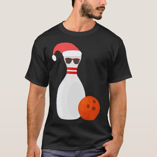 Weihnachten im Sport - Bowling Snowman Bowling T-Shirt (Vorderseite)