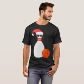 Weihnachten im Sport - Bowling Snowman Bowling T-Shirt (Vorne ganz)