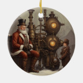 Weihnachten im Steampunker Keramik Ornament (Hinten)