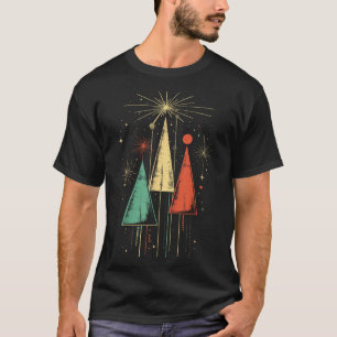 Weihnachten im Stil der Mitte des Jahrhunderts  T-Shirt