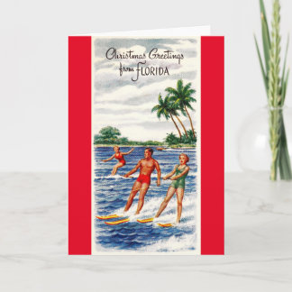 Weihnachten im Stil Floridas Karte