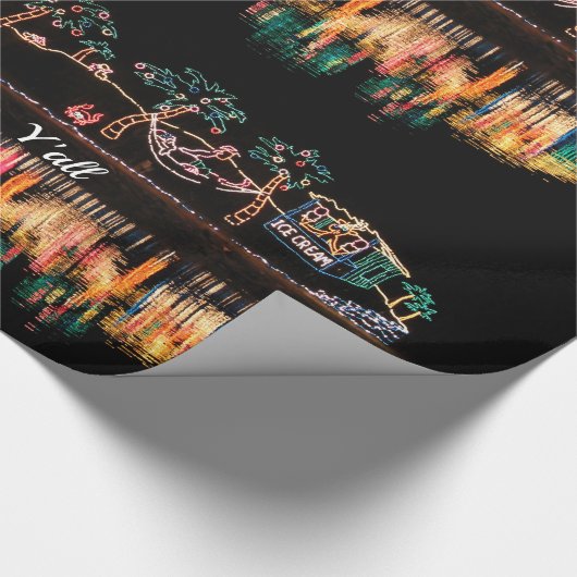 Weihnachten im Süd-Wasser-Reflektionen Wrapping  Geschenkpapier (Ecke)