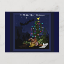 Weihnachten im Südwesten beleuchtete Kakteen