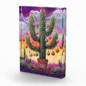 Weihnachten im Südwesten der Wüste Saguaro Fotoblock (Rechts)