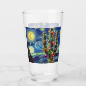 Weihnachten im Südwesten der Wüste Saguaro Glas (Rückseite)