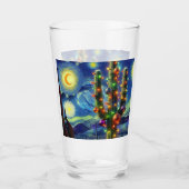 Weihnachten im Südwesten der Wüste Saguaro Glas (Vorderseite)