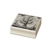 Weihnachten im Südwesten der Wüste Saguaro Gummistempel (Stempel)