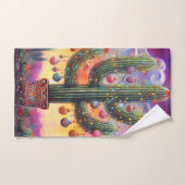 Weihnachten im Südwesten der Wüste Saguaro Handtuch (Handtuch)