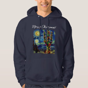 Weihnachten im Südwesten der Wüste Saguaro Hoodie