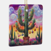 Weihnachten im Südwesten der Wüste Saguaro Keramikornament (Rechts)