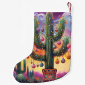 Weihnachten im Südwesten der Wüste Saguaro Kleiner Weihnachtsstrumpf (Rückseite)