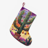 Weihnachten im Südwesten der Wüste Saguaro Kleiner Weihnachtsstrumpf (Vorderansicht (hängend))