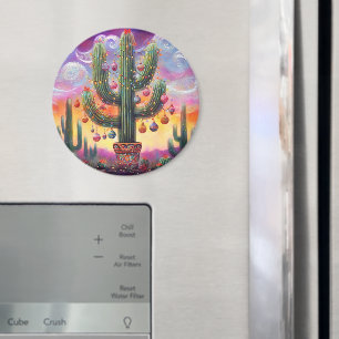 Weihnachten im Südwesten der Wüste Saguaro Magnet