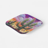 Weihnachten im Südwesten der Wüste Saguaro Pappteller (Gewinkelt)