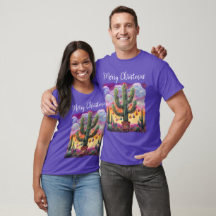 Weihnachten im Südwesten der Wüste Saguaro T-Shirt