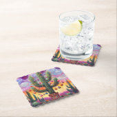 Weihnachten im Südwesten der Wüste Saguaro Untersetzer (Vor Ort)