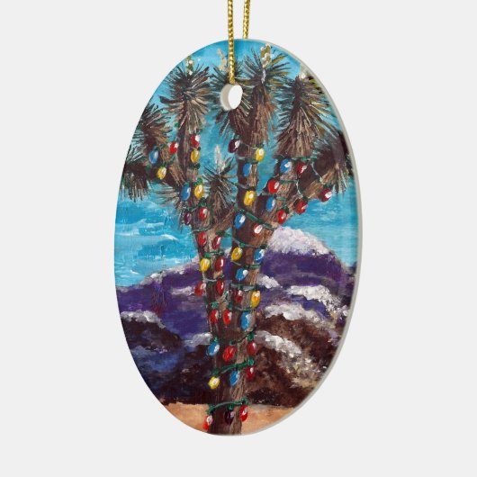 "Weihnachten im Südwesten" Keramikornament (Links)