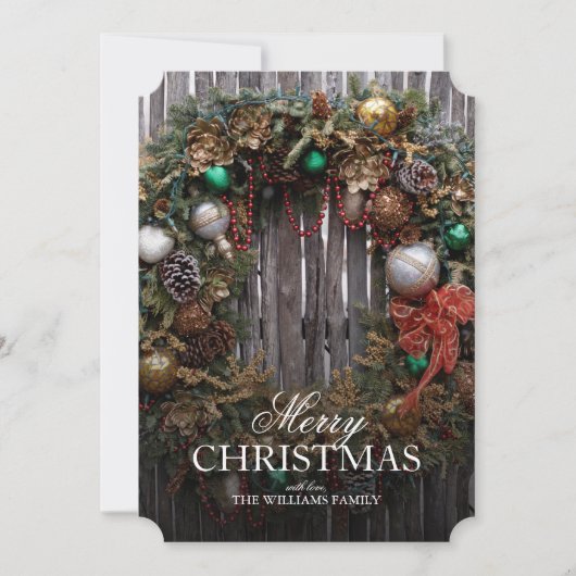 Weihnachten im Südwesten - Klassischer Kranz mit O (Vorderseite)