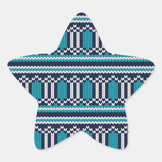 Weihnachten im Sweatstil oder Hanukkah Stern-Aufkleber (Vorderseite)