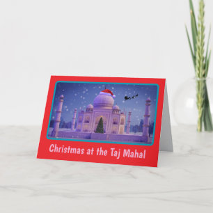 Weihnachten im Taj Mahal Karte