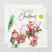 Weihnachten im Tennis mit dem Weihnachtsmann (Vorne/Hinten)