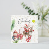 Weihnachten im Tennis mit dem Weihnachtsmann (Stehend Vorderseite)