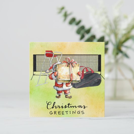 Weihnachten im Tennis mit dem Weihnachtsmann (Stehend Vorderseite)